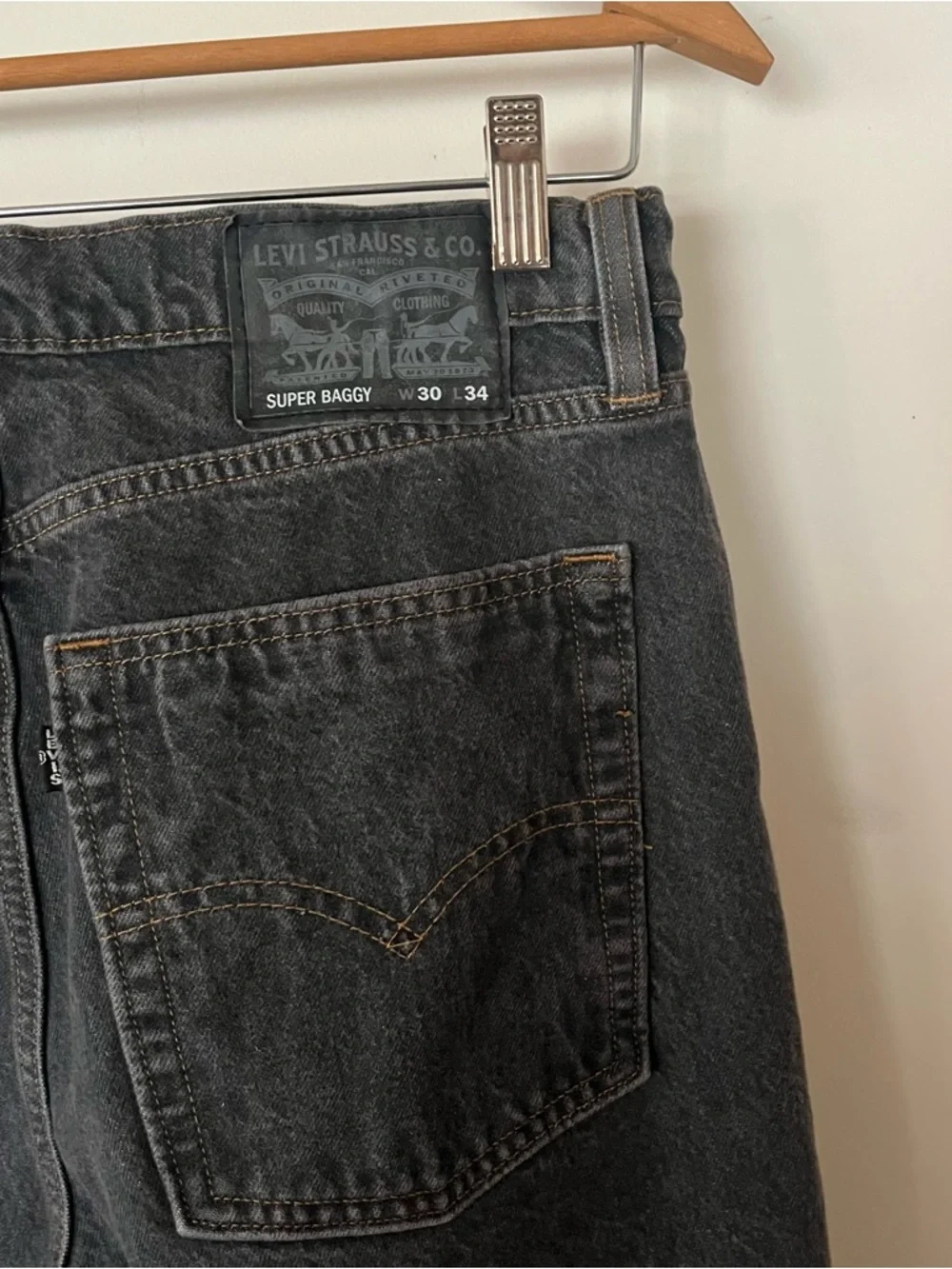 Levi's Super Baggy Skater Men's Jeans - Charcoal Black